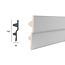 Grand Decor Polyurethaan - LED sierlijst voor indirecte verlichting, KF709 (150 x 40 mm), lengte 2 m