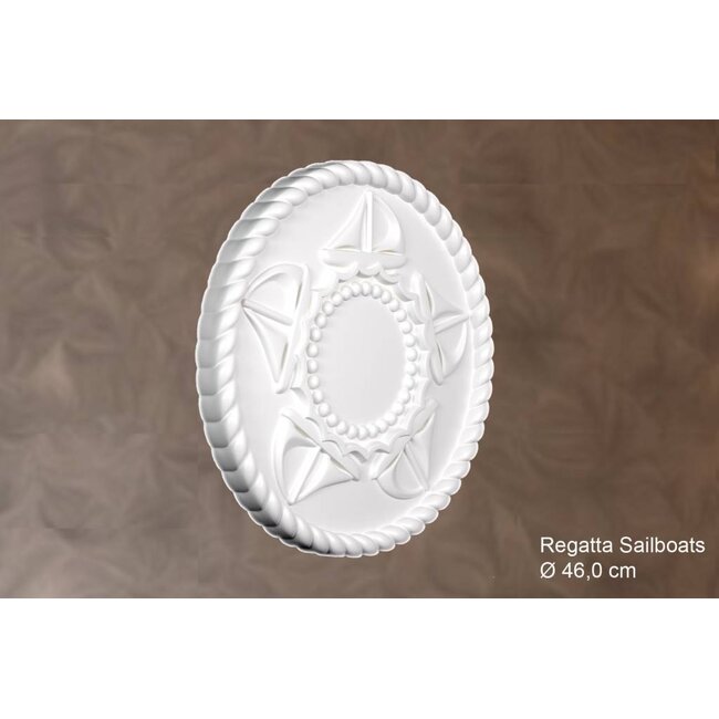 Grand Decor Rozet REGATTA SAILBOATS diameter 46,0 cm babykamer / kinderkamer