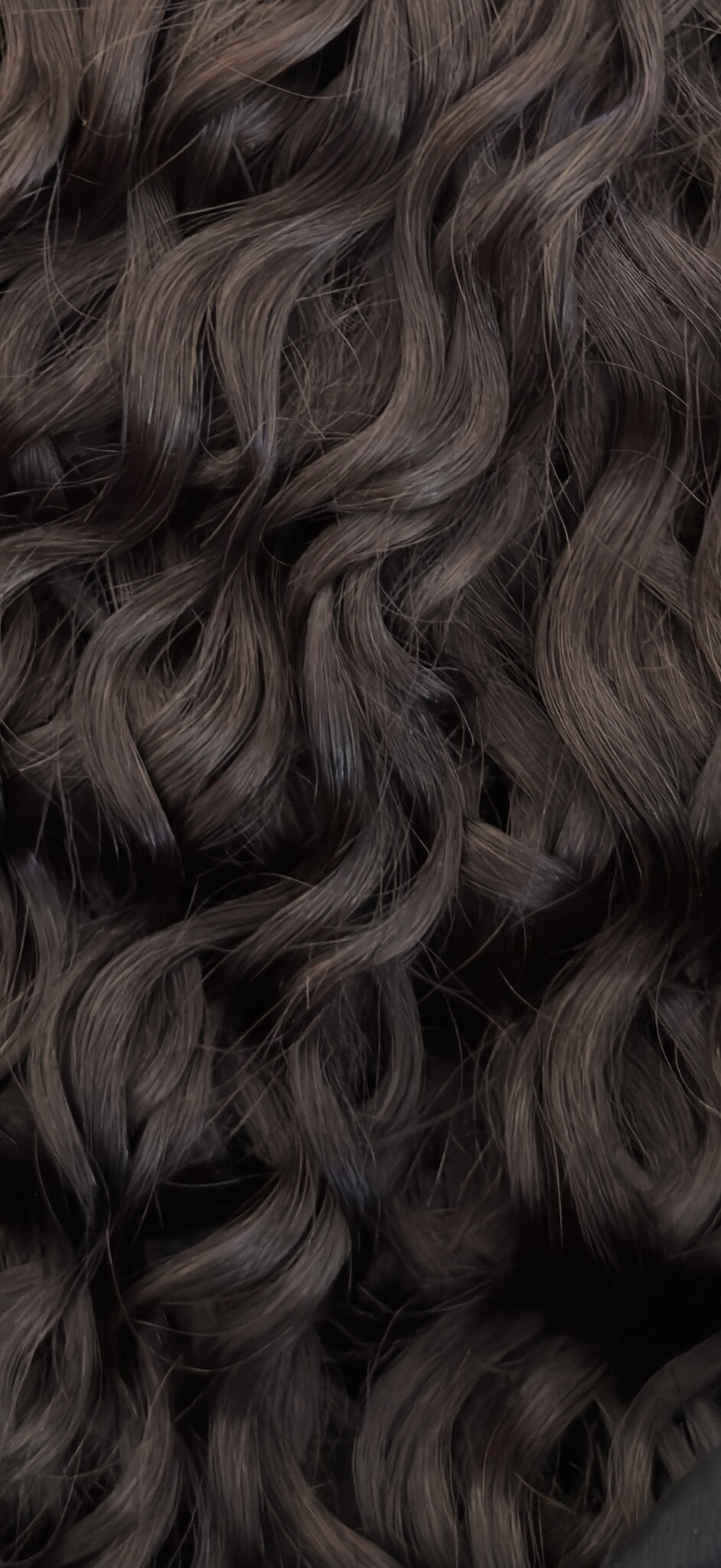 The Blended Weft Soft Curls - Black Brown-1