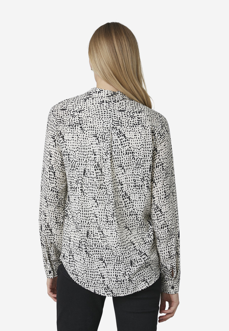 Sisters Point Blouse creme en zwarte print