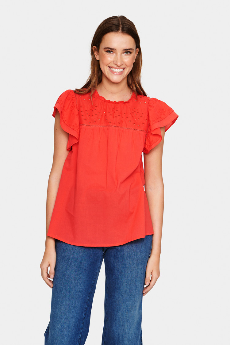 Saint Tropez Blouse Tilly SZ Rood