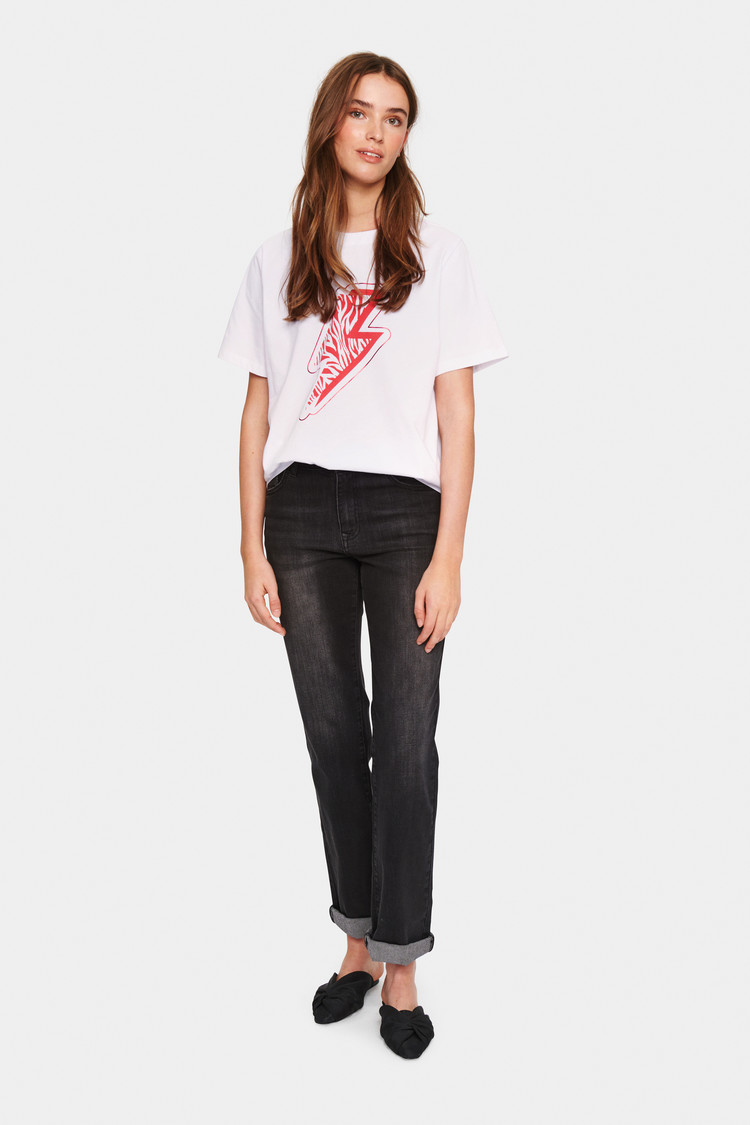 Saint Tropez T-shirt Tae SZ Wit