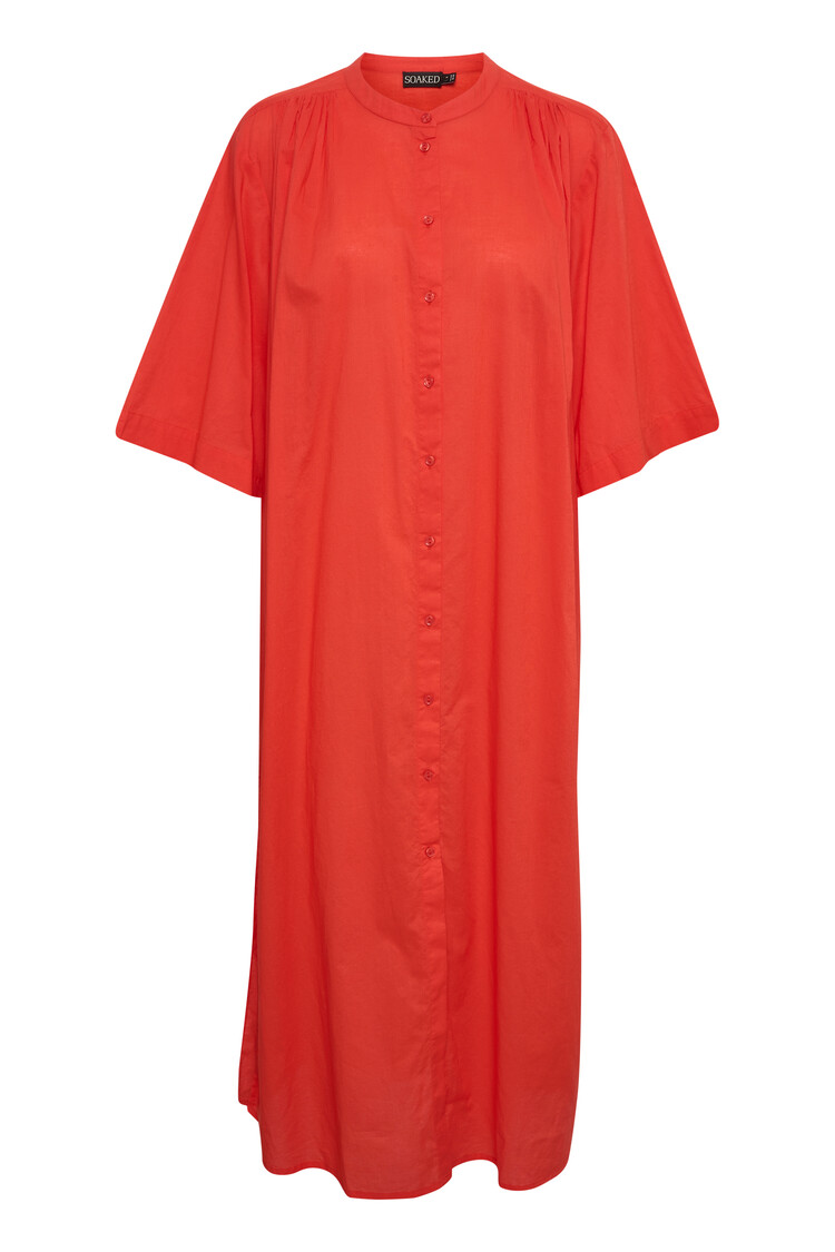 Soaked in Luxury Jurk Viga Kaftan Rood