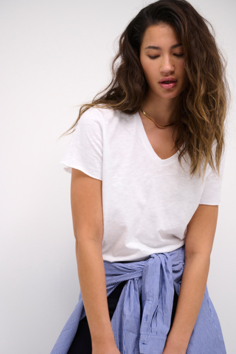 My Essential Wardrobe The VTee Slub T-shirt wit