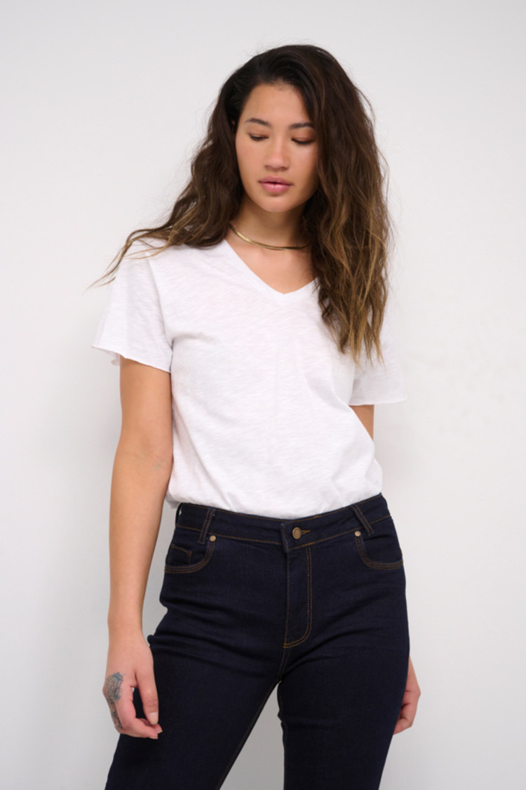 My Essential Wardrobe The VTee Slub T-shirt wit