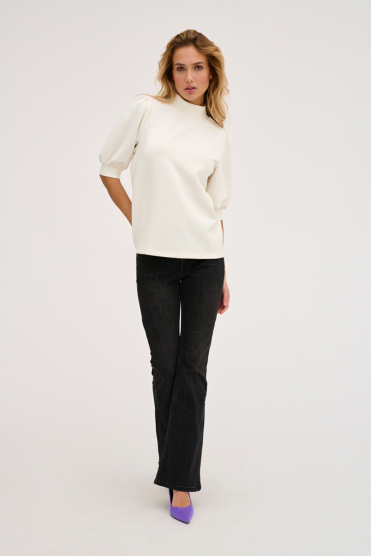 My Essential Wardrobe Top The Puff Blouse Wit