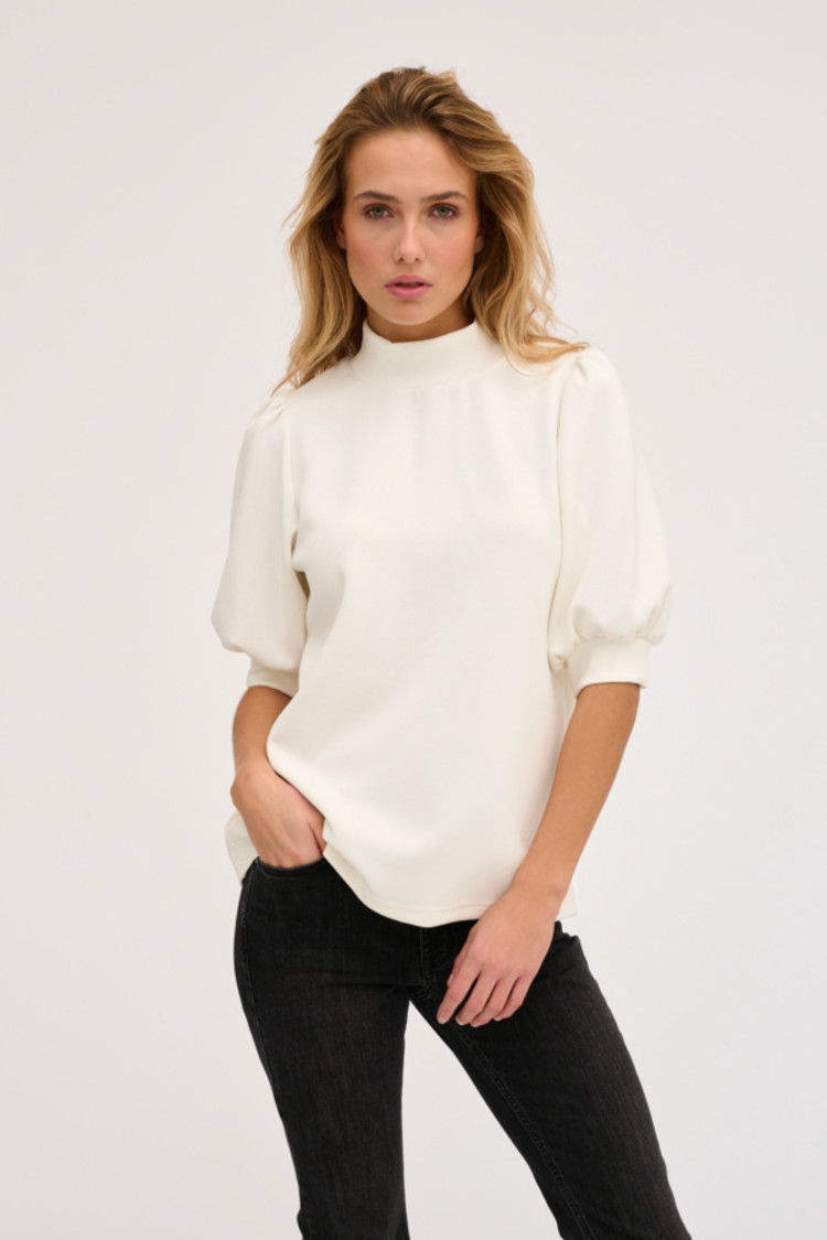 My Essential Wardrobe Top The Puff Blouse Wit
