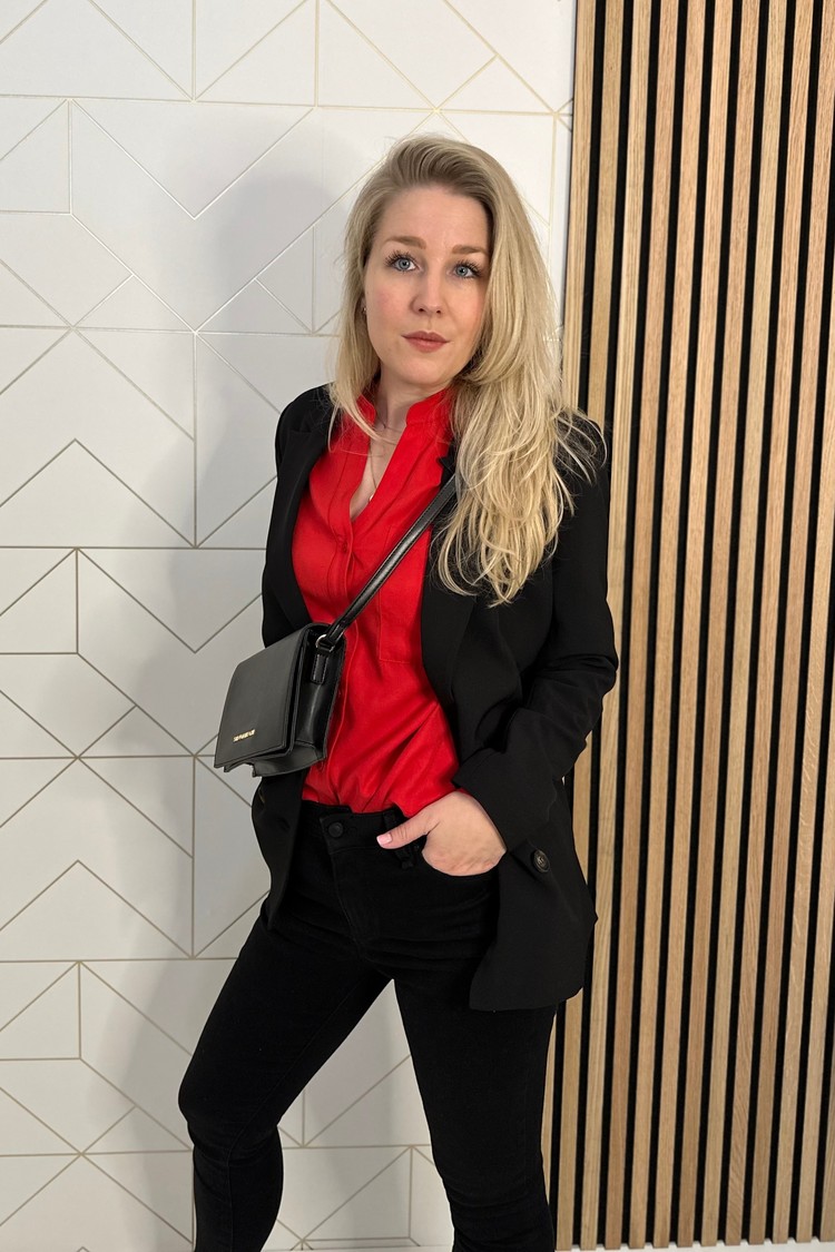 Simple Blouse Haiden Rood