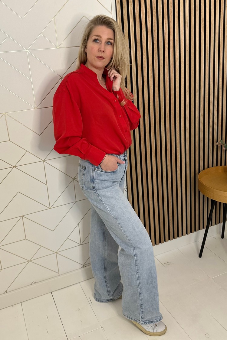 Simple Blouse Haiden Rood