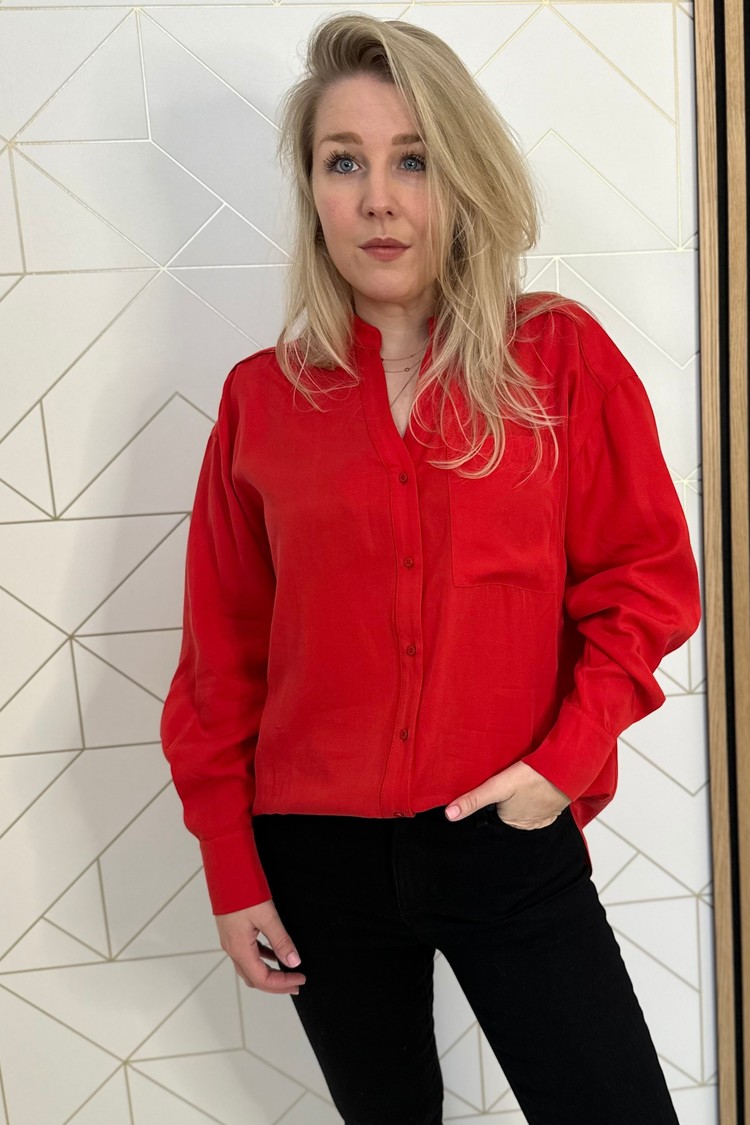 Simple Blouse Haiden Rood