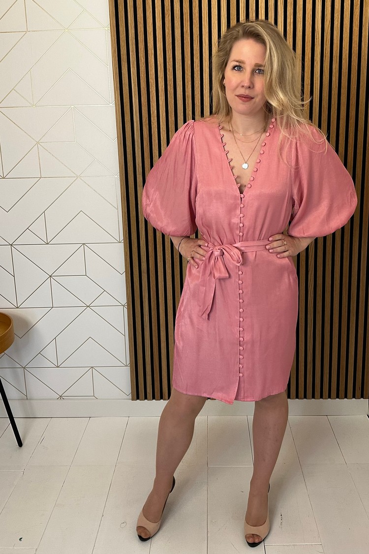 Freebird Leora Mini Jurk Roze