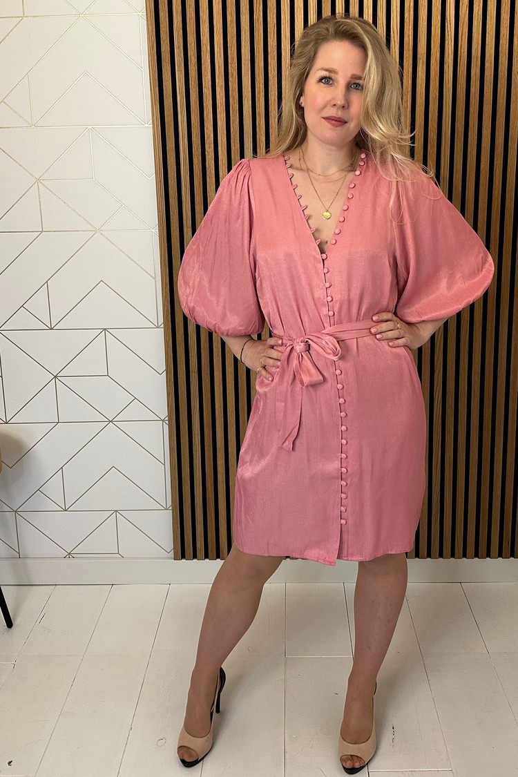 Freebird Leora Mini Jurk Roze