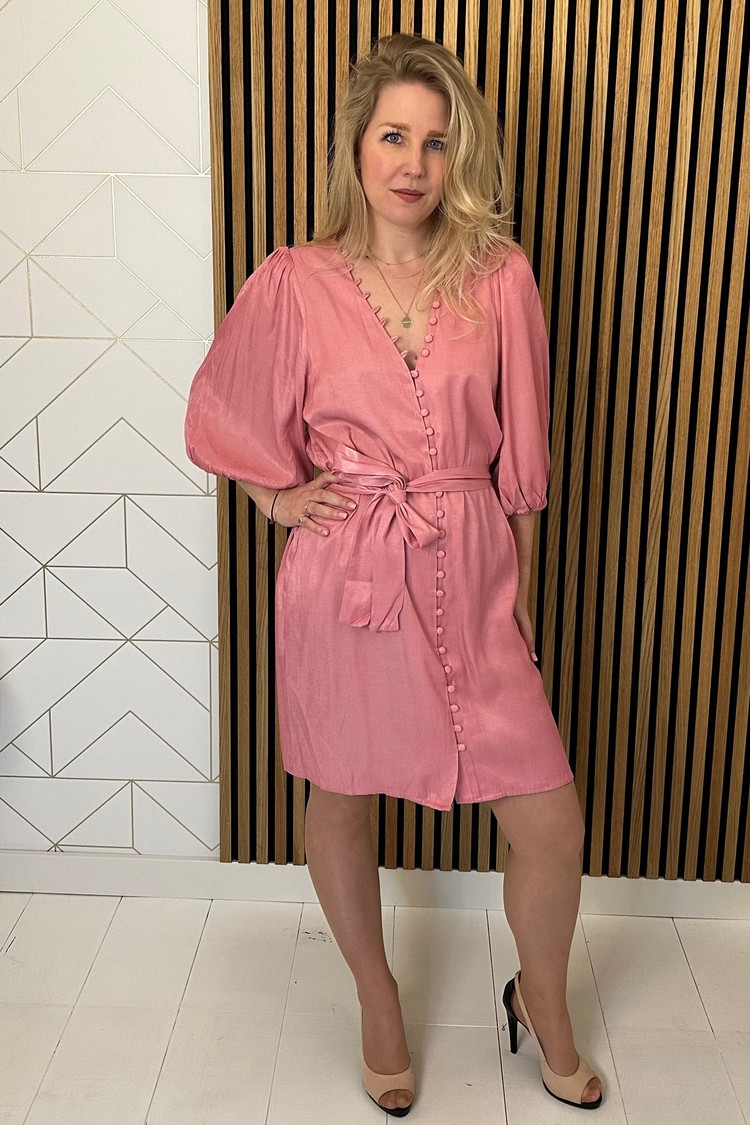 Freebird Leora Mini Jurk Roze