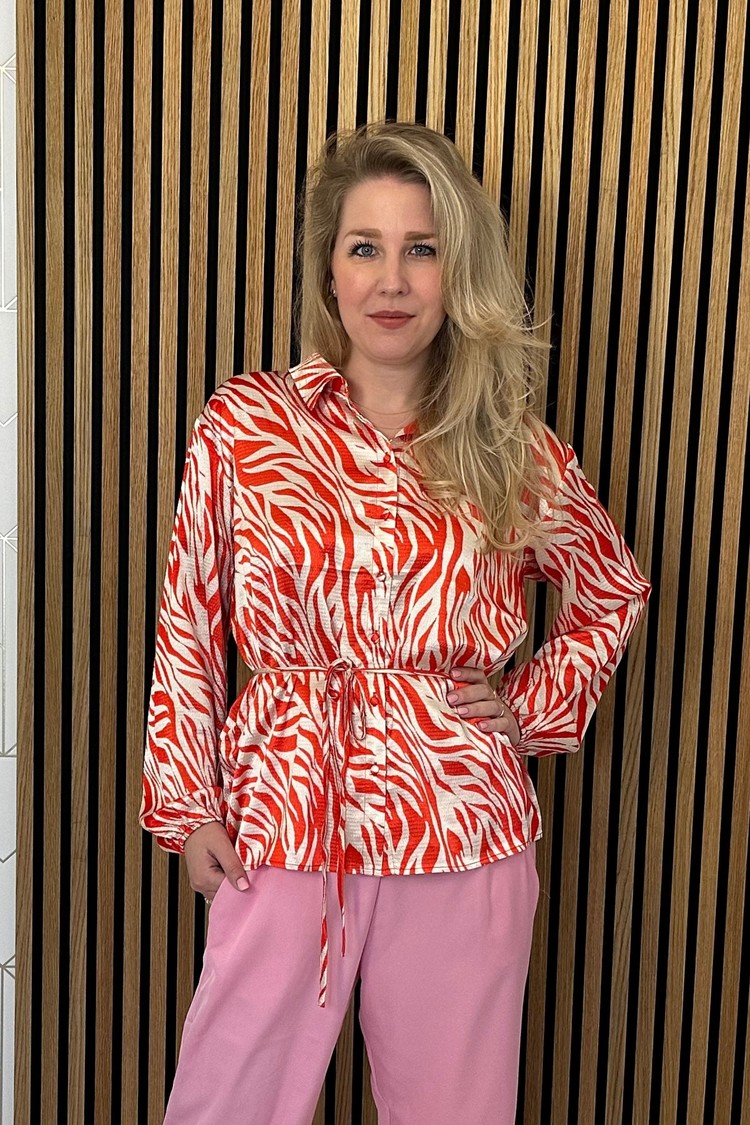 Saint Tropez Blouse Thilla SZ Zebra Print