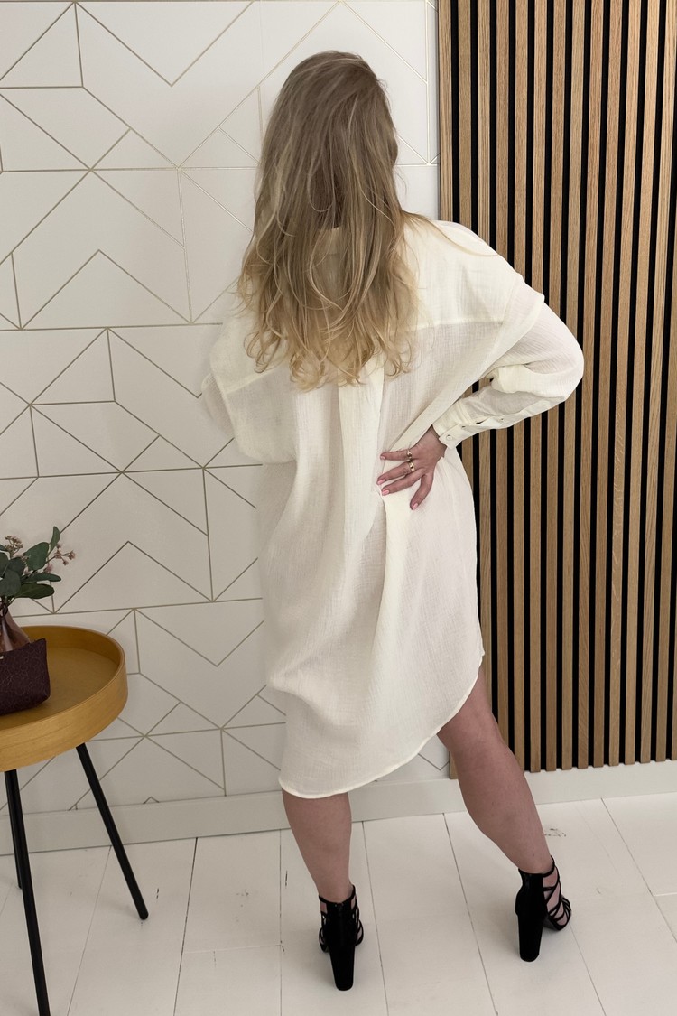 Simple Jurk Estella Long Creme