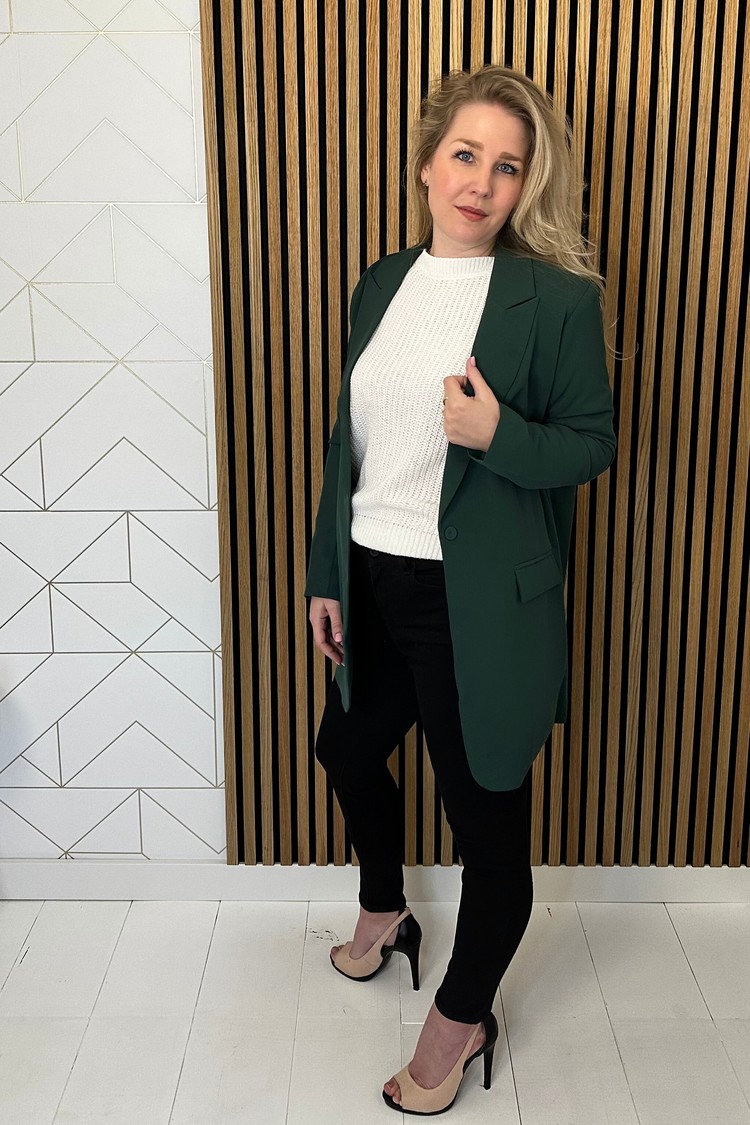 Sisters Point Oversized Blazer Groen