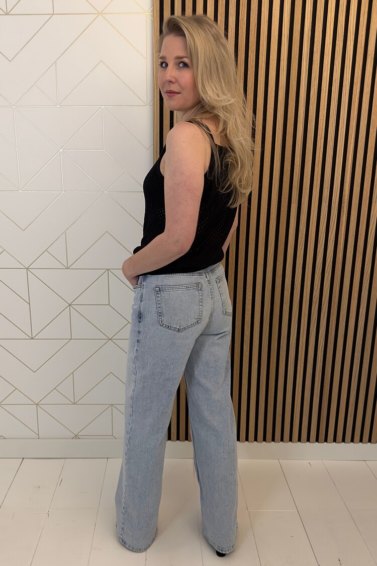 My Essential Wardrobe Top Ava Knit Zwart