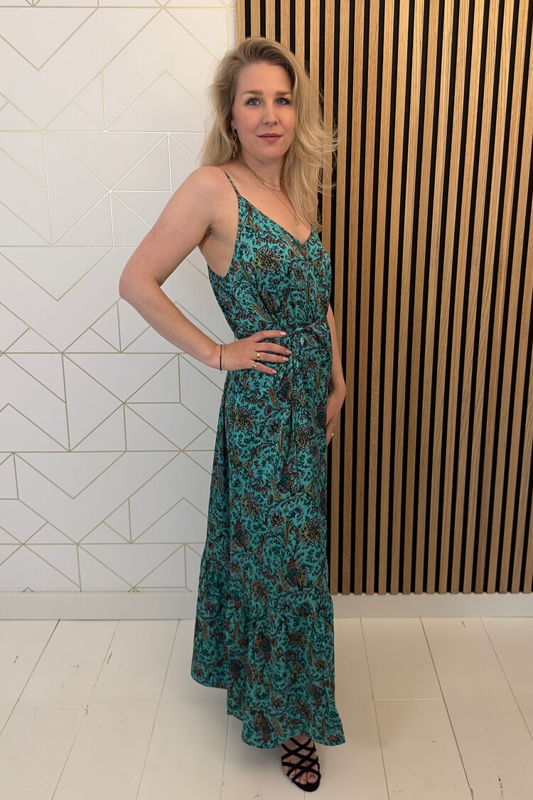 My Essential Wardrobe Maxijurk Becca Turquoise Paisleyprint