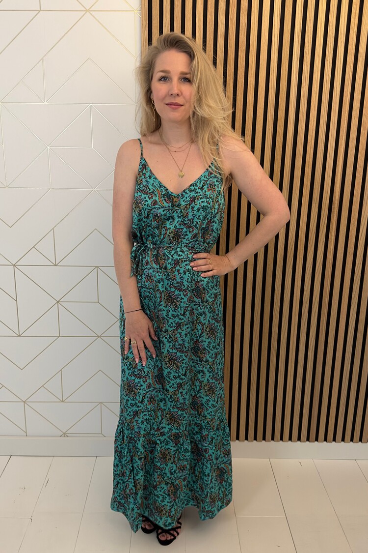 My Essential Wardrobe Maxijurk Becca Turquoise Paisleyprint