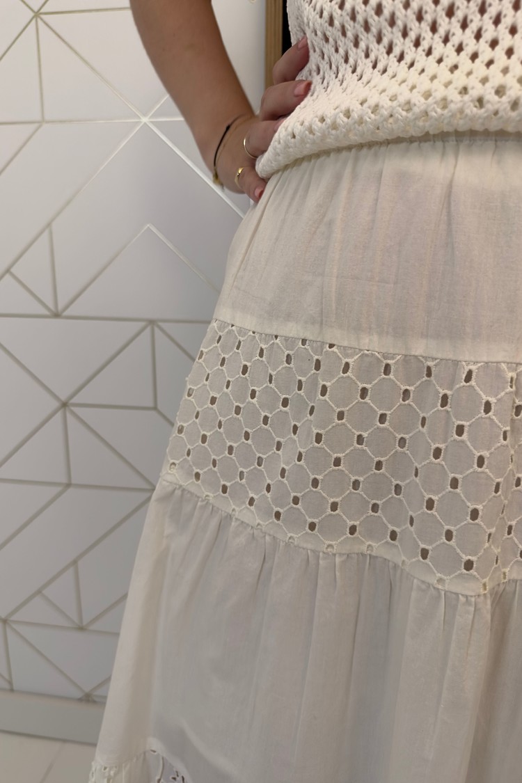 Soaked in Luxury Rok Canja Wit