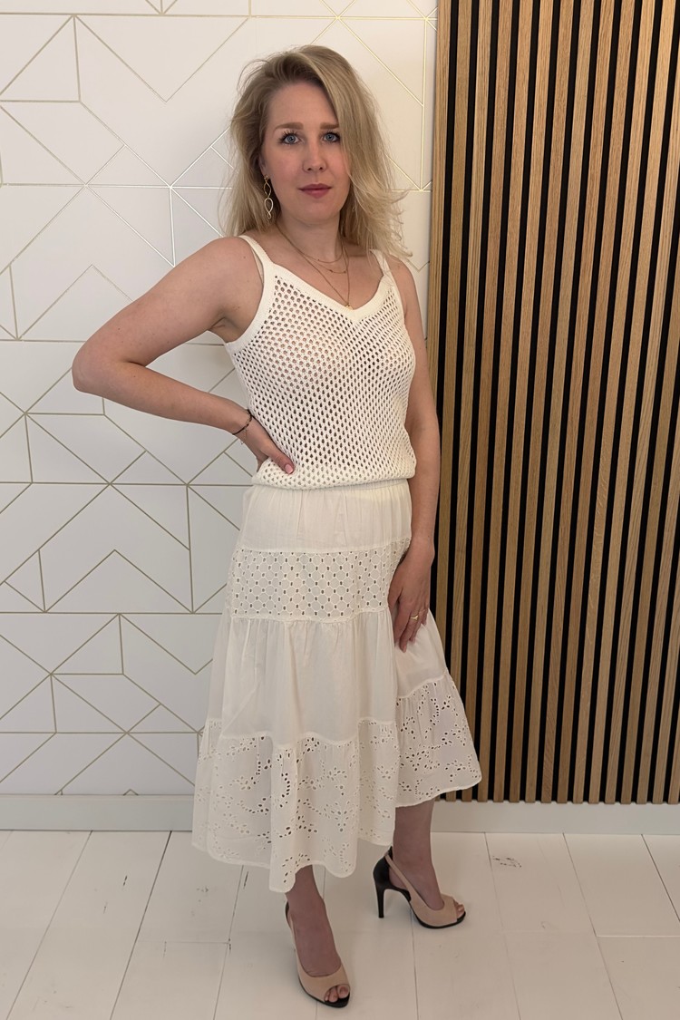 Soaked in Luxury Rok Canja Wit