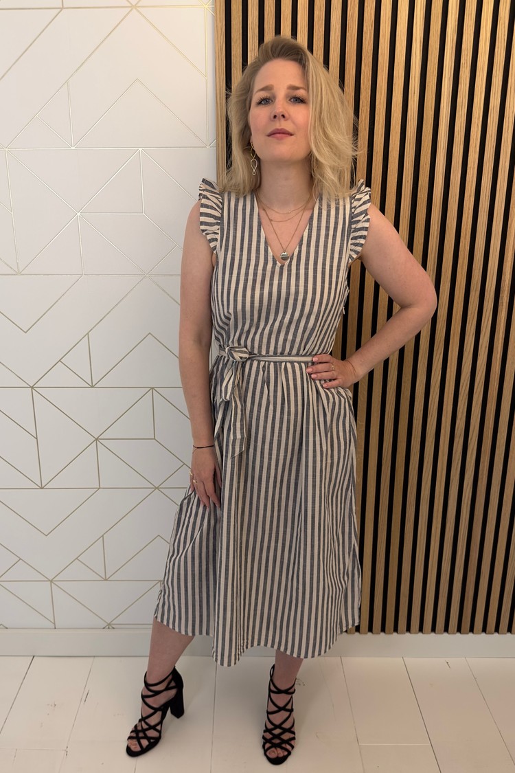 Ichi Midijurk Ihgry Blauw/Wit