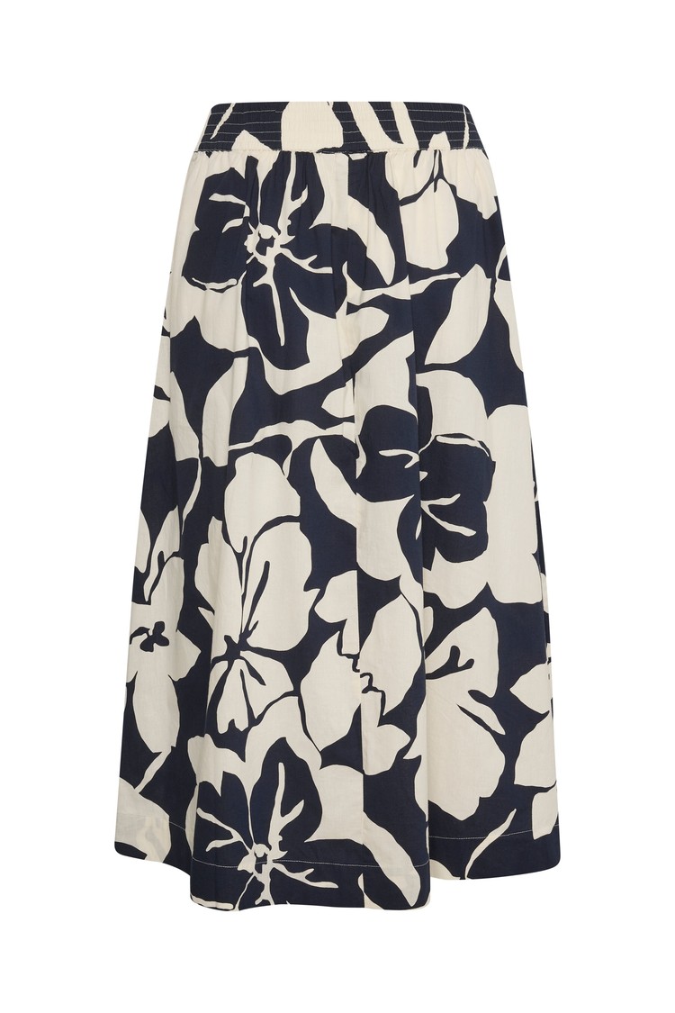 Saint Tropez Midirok Ursula Donkerblauw/Wit