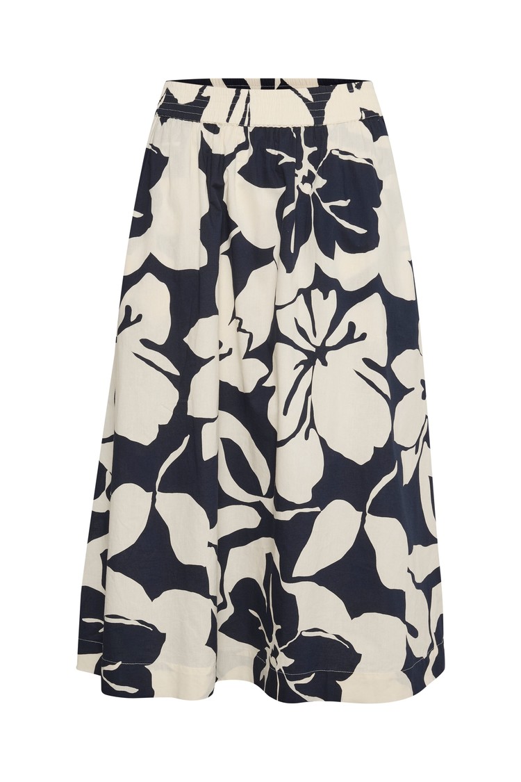 Saint Tropez Midirok Ursula Donkerblauw/Wit