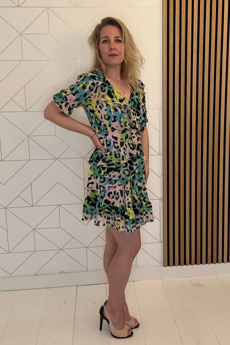 Silvian Heach Mini jurk Nikolin MARCOBOLOGNA x Silvian Heach