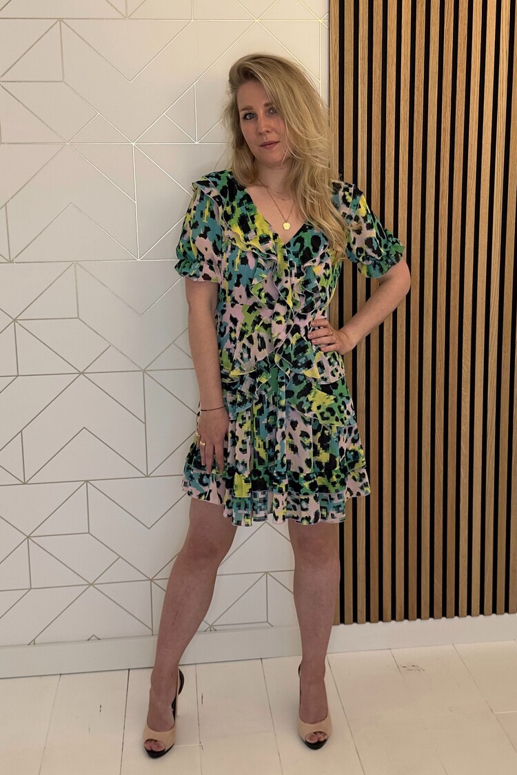 Silvian Heach Mini jurk Nikolin MARCOBOLOGNA x Silvian Heach