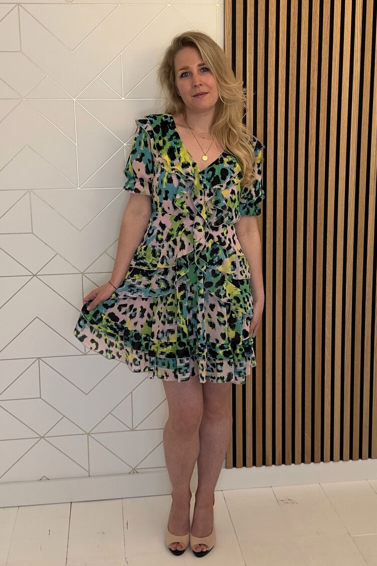 Silvian Heach Mini jurk Nikolin MARCOBOLOGNA x Silvian Heach