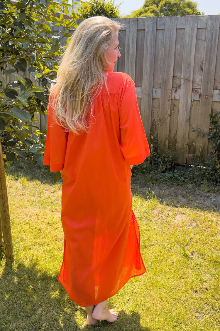 Soaked in Luxury Jurk Viga Kaftan Rood