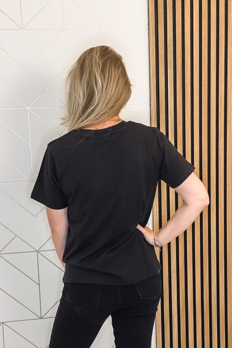 Ichi T-shirt Ihpalmer Zwart