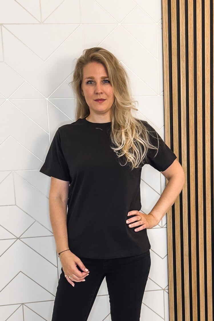 Ichi T-shirt Ihpalmer Zwart