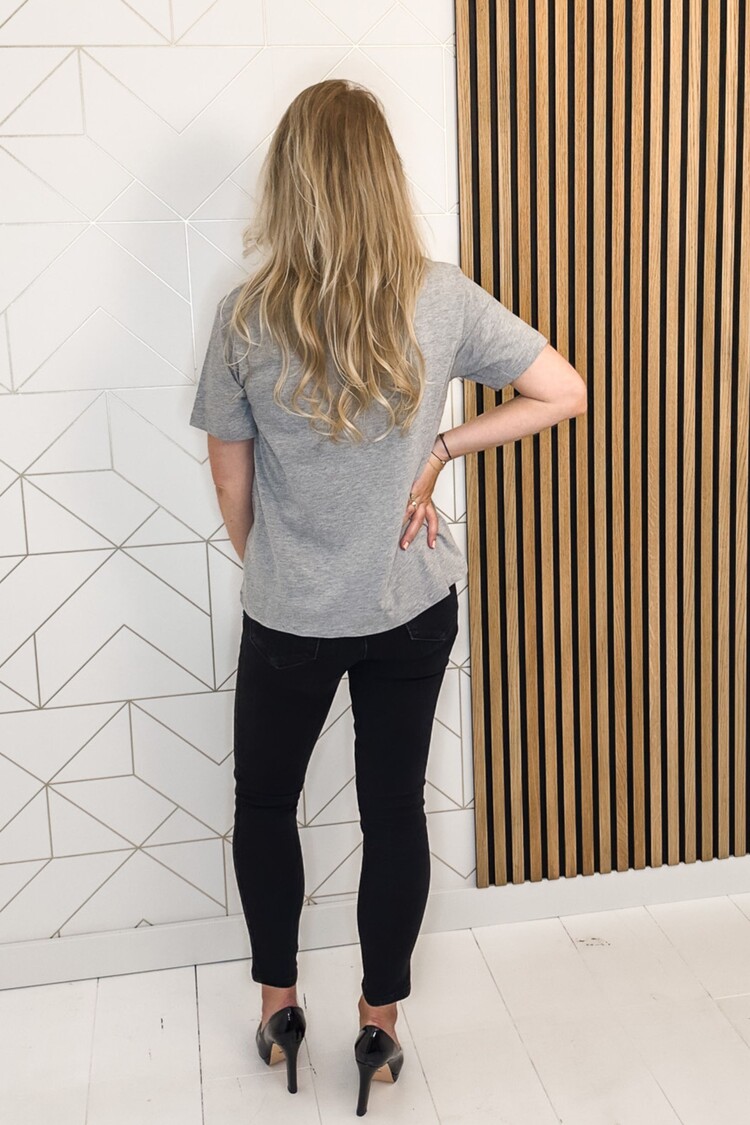 Ichi T-shirt Ihpalmer Grijs