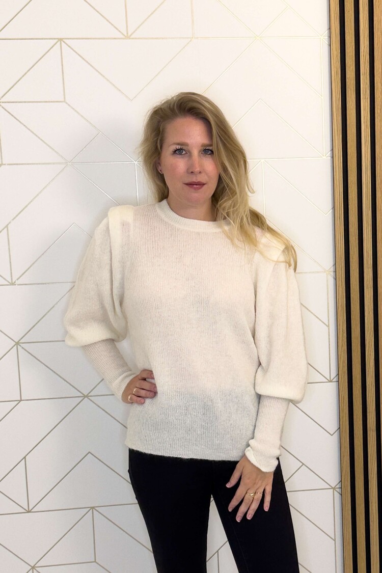 Ichi Pullover Ihjordan Wit