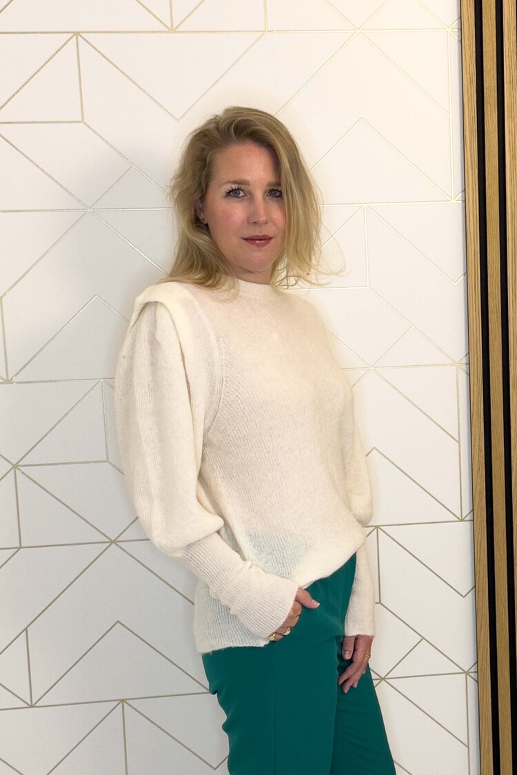 Ichi Pullover Ihjordan Wit