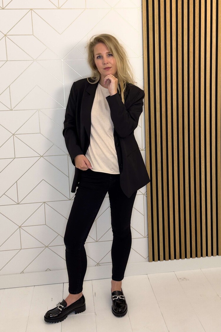 Ichi Oversized Blazer Ihlexi Zwart