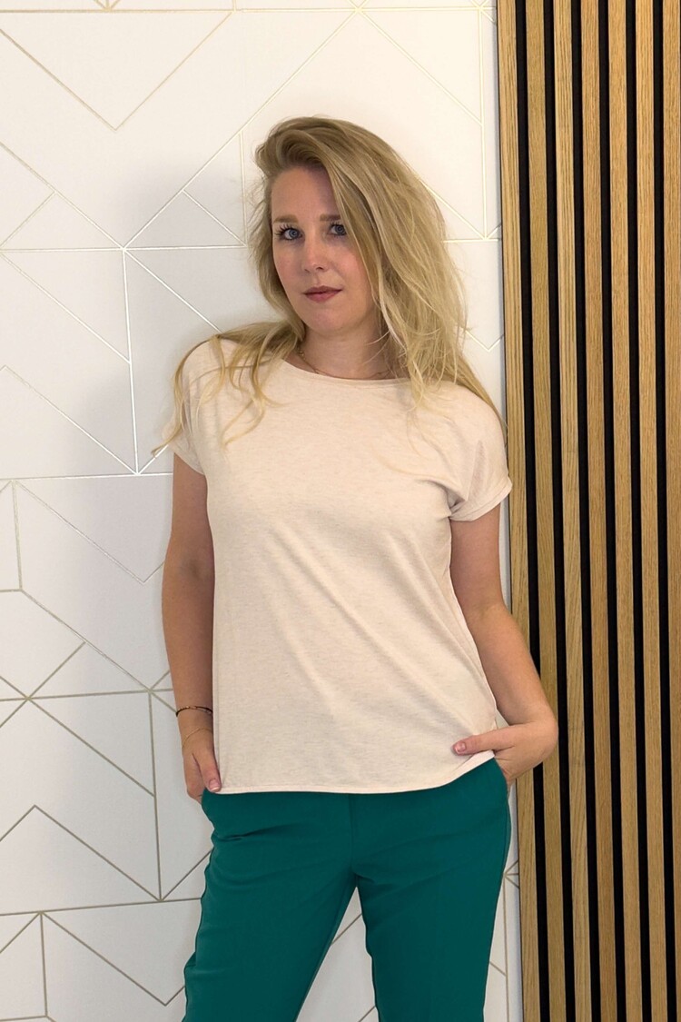 Ichi T-shirt Ihrebel Crème