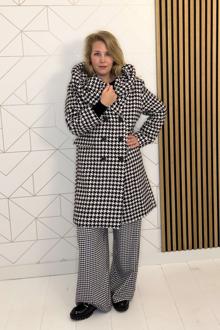 Silvian Heach Mantel Cappotto Pied de Poule