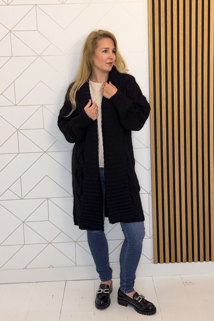 Kocca Italia Vest Obisumi Zwart