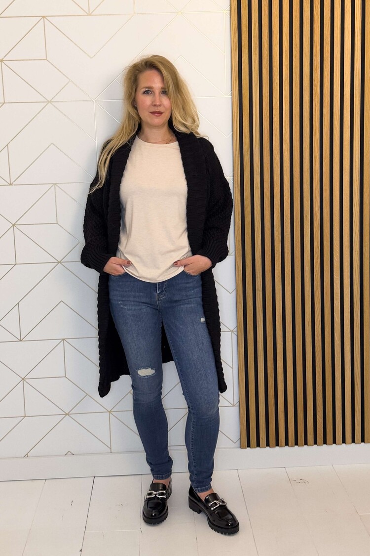 Kocca Italia Vest Obisumi Zwart