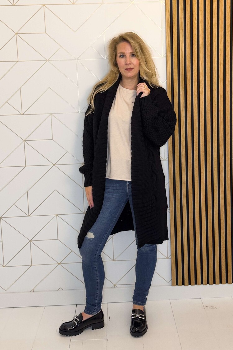 Kocca Italia Vest Obisumi Zwart