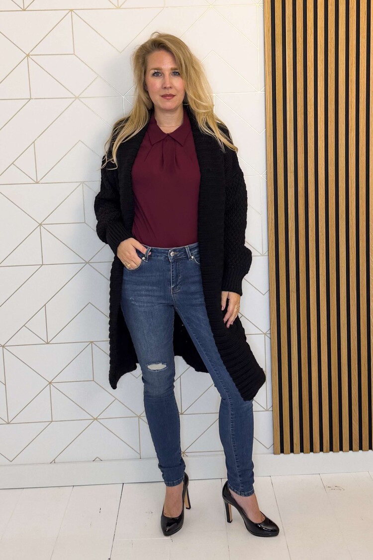 Kocca Italia Vest Obisumi Zwart