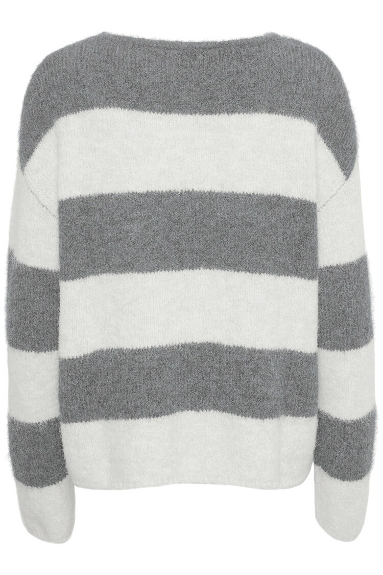 My Essential Wardrobe Pullover Meena Grijs/Wit