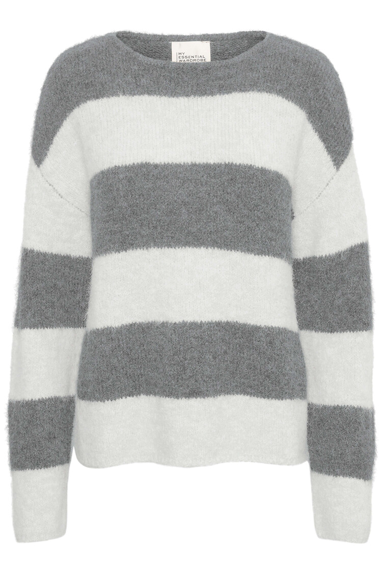 My Essential Wardrobe Pullover Meena Grijs/Wit