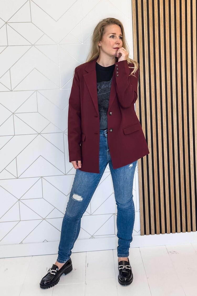 Saint Tropez Blazer Anzu Bordeaux
