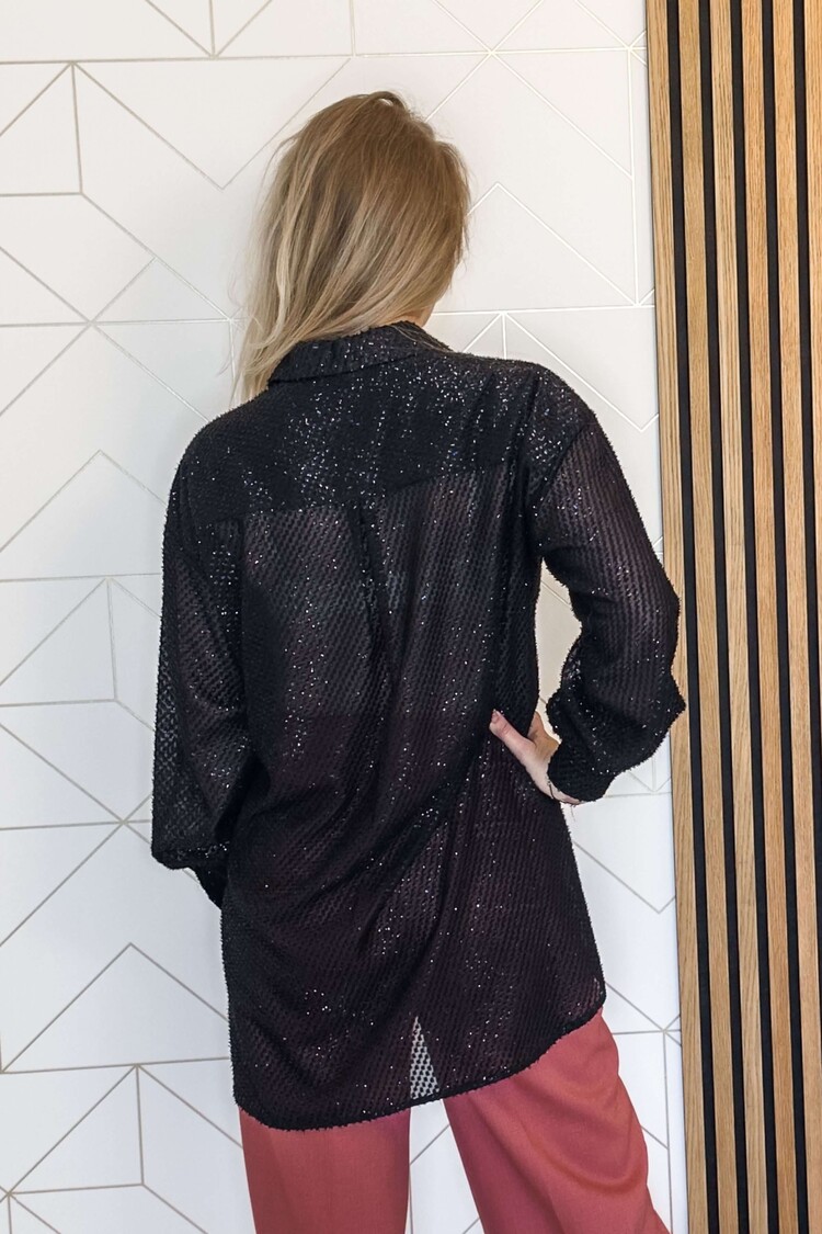 Silvian Heach Blouse Camicia Glam Zwart