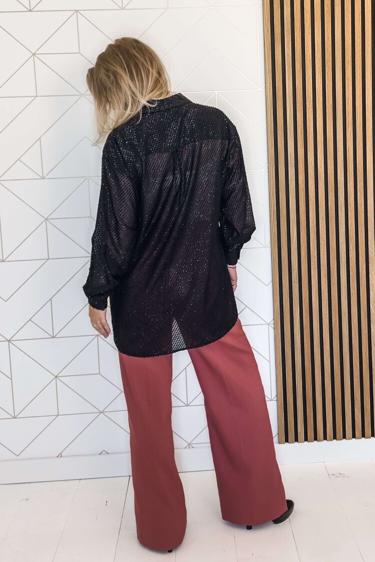 Silvian Heach Blouse Camicia Glam Zwart