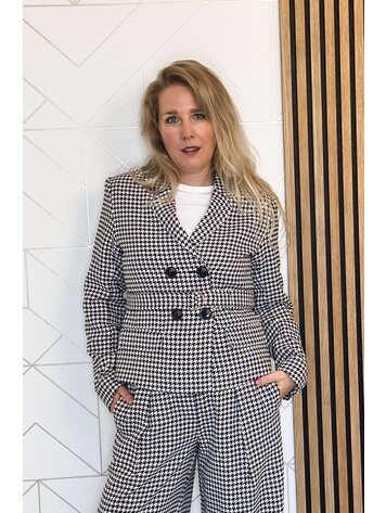 Silvian Heach Blazer Giacca Pied de Poule